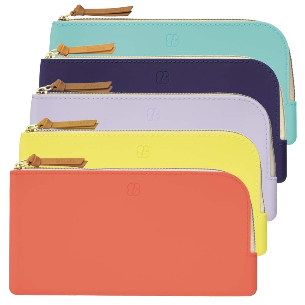 LIHIT LAB Flat Pen Lemon Yellow Pouch, Size, F7738-5