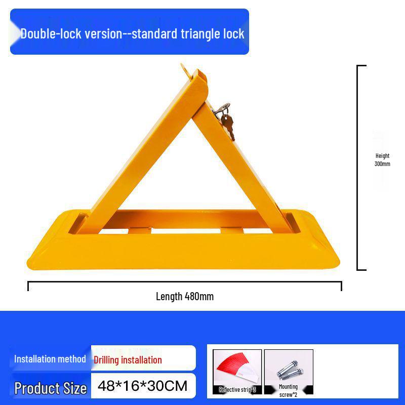 Blocator de sol triunghiular rezistent pentru locuri de parcare în garaje
