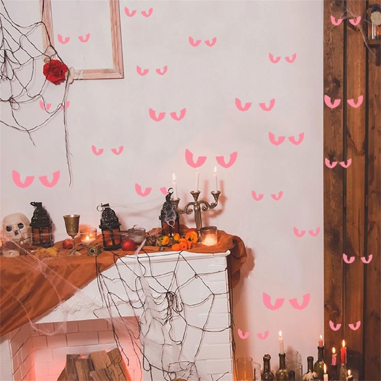 Luminous Stickers Glow in Dark Evil Peeping Eyes Stickers for Halloween Wall