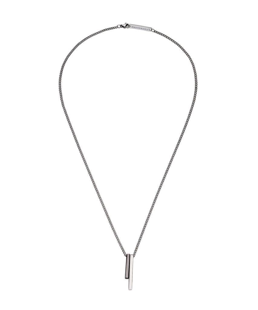 Scalettoblack Wsm005 Simple Two Bar Necklace