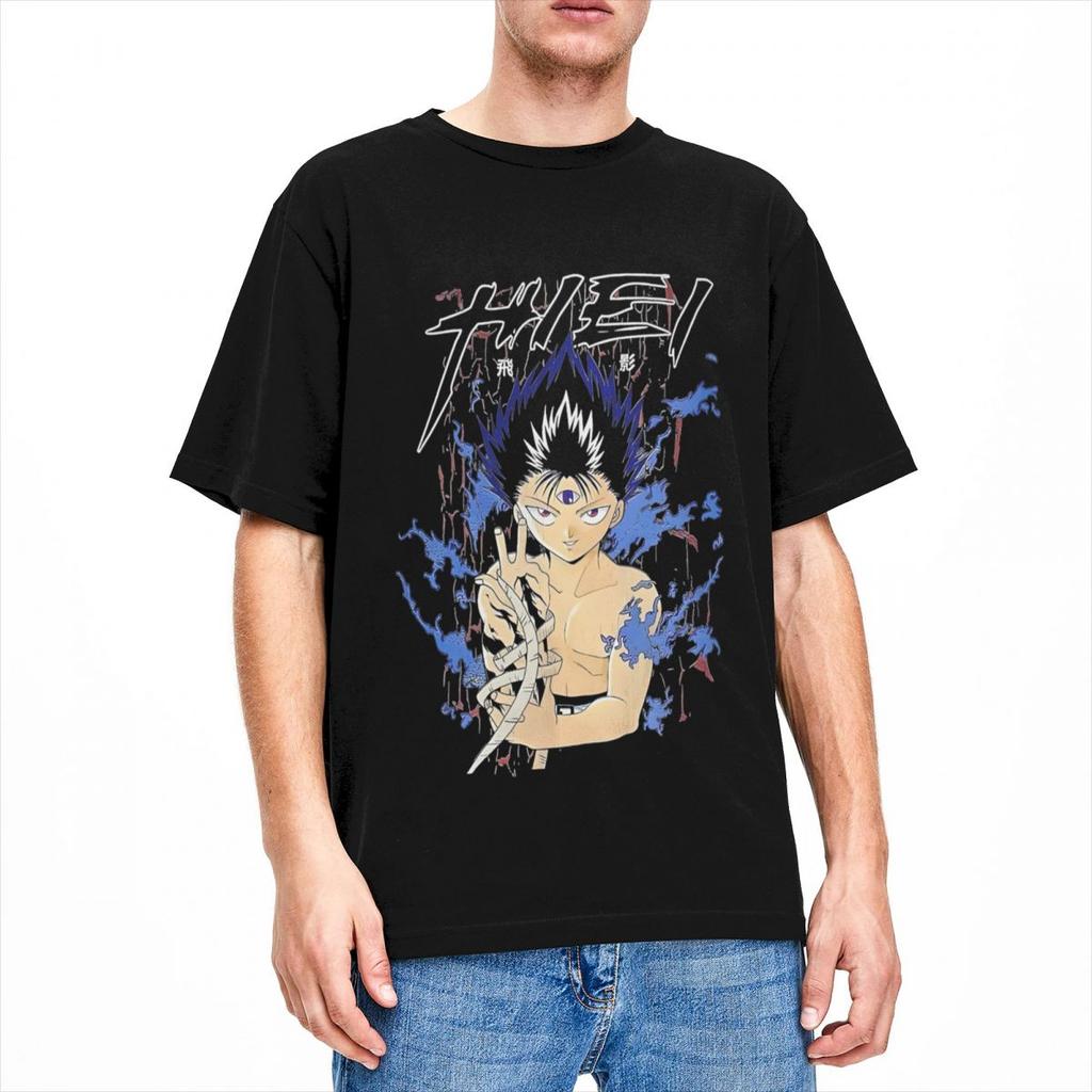 Herren Damen Yu Yu Hakusho Hiei Hemd Bekleidung Fantastisches Reines Baumwoll T-Shirt Top Tee Kleidung Original