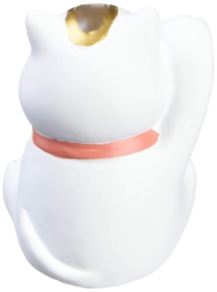 Daikai Copo Paper Mache Maneki Neko 72024 Figurine, White, 2.8x2.7x4.0cm,