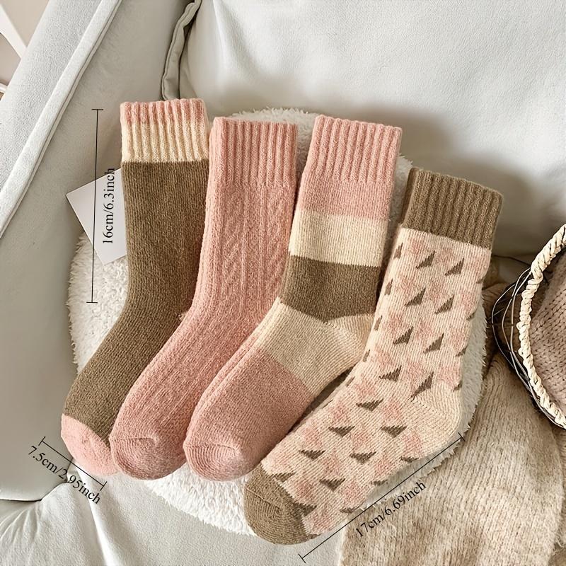 

Cozy Striped Winter Socks, Plush Terry Crew, Warm & Soft. Machine Washable, Perfect Cold Weather Essential. Shop Now! One Size