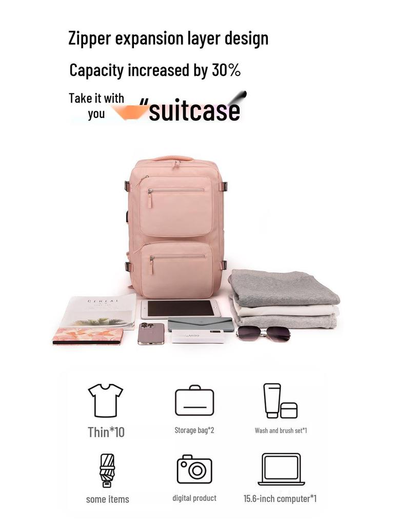 Women's Multi-Functional Travel Backpack, Large Capacity Business Laptop Bag