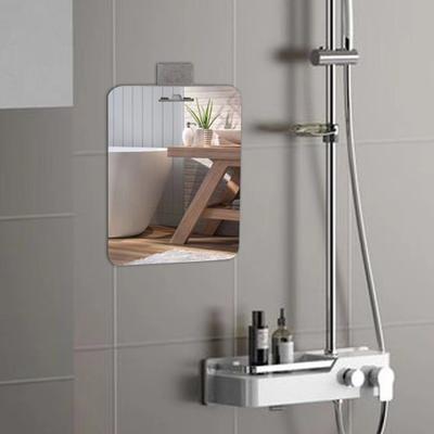 30x20CM sprchové zrcátko bez zamlžování s přísavkou, držák na holicí strojek, háček, proti zamlžování, pánské holení