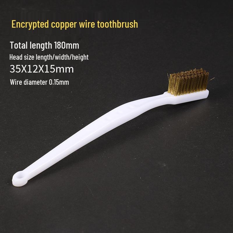 Plastová rukojeť Ocelový drátěný kartáč pro čištění Wenwan, King Kong Bodhi a ořechových předmětů s měděným drátem a kančími štětinami