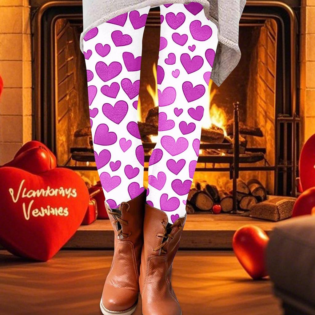 Spodnie damskie z nadrukiem, elastyczne, miękkie, bawełniane, legginsy, codzienne, domowe piżamy