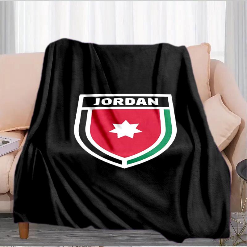 Jordanian football Design Blanket Suitable for Sofas, Beds, Offices, And Camping - Perfect Gift for Halloween Christmas