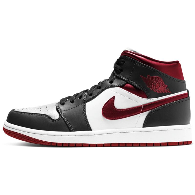 Air Jordan 1 Mid 'Black White Gym Red' Jordan 554724-122