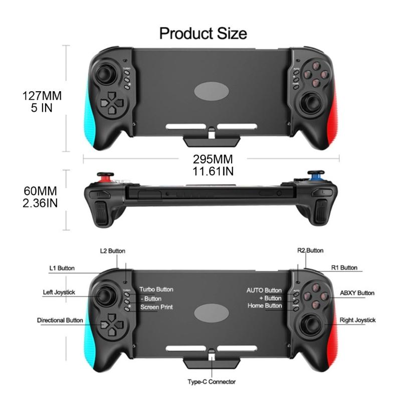 For NS Switch Gamepad Controller Handheld Grip Double Motor Built-in 6-Axis Gyro Vibration Built-in 6-Axis Gyro Design