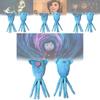 Entzückende Coraline Tintenfisch Plüschpuppe mit weichem Kristall-Samtmaterial für Kinder