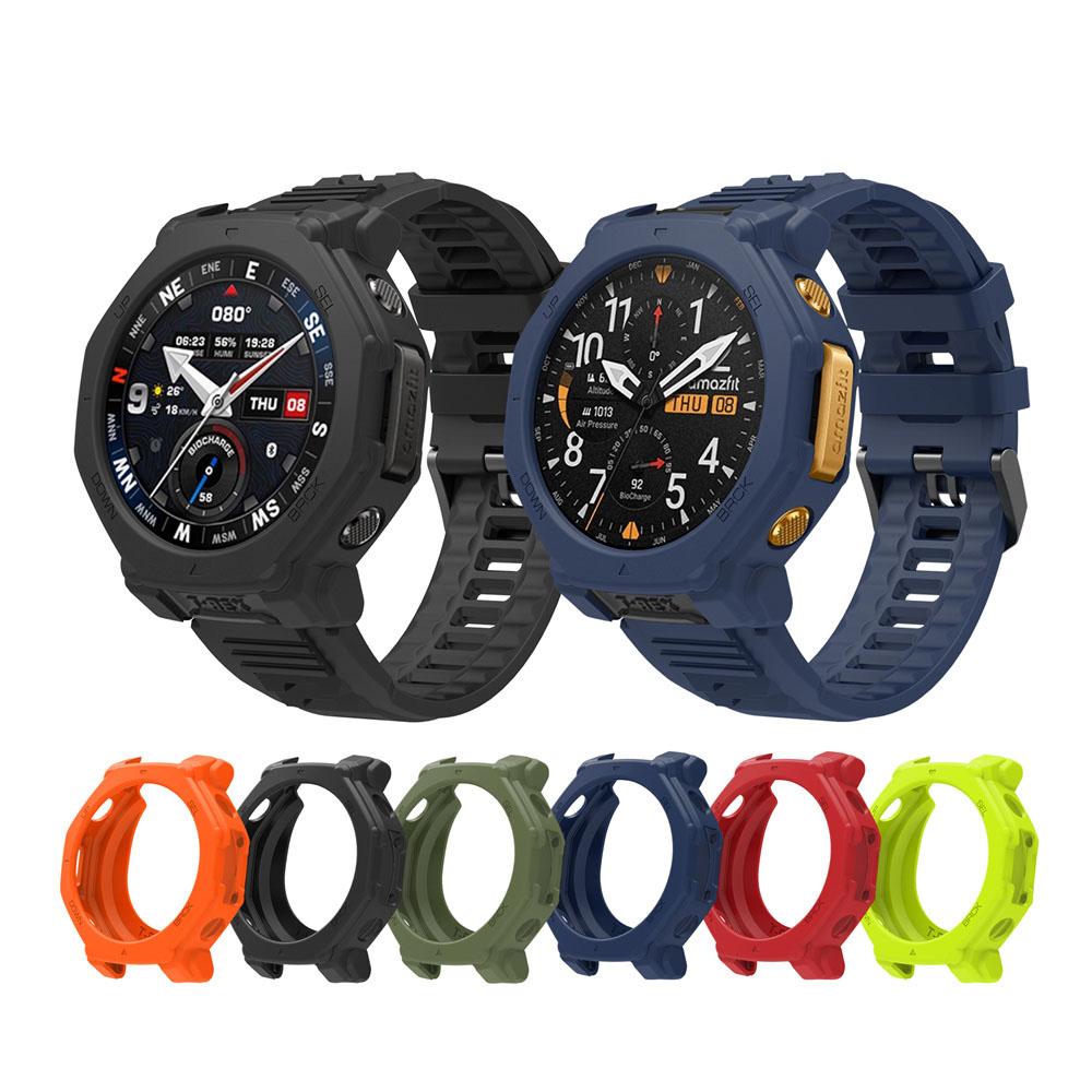Silicone Band & Case for Huami Amazfit T-REX 3 Pro Smartwatch Strap Watchband For Amazfit T-rex3 Pro (48MM) Bracelet Wristband