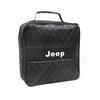 Car Storage Box Charging Gun Leather Bag Accessories For Jeep Grand Cherokee Wrangler JK Gladiator Compass Renegade Wagoneer AMU1
