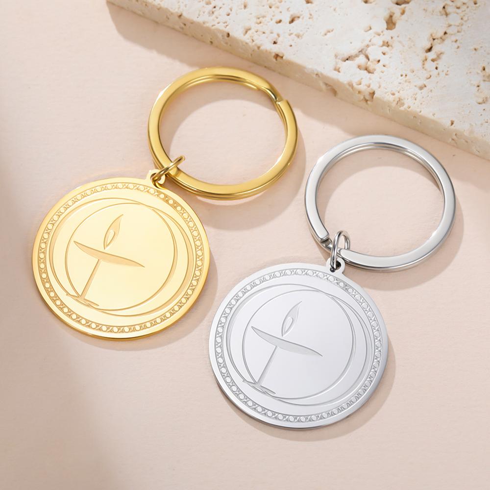 Dawapara Unitarian Universalist Chalice Necklace for Men Women Flame Symbol Talisman Pendant Stainless Steel Jewelry