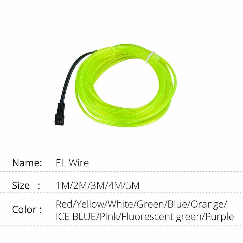 LED Strip 1M 2M 3M 4M 5M 10M 20M Neon Light Light Ribbon LED String Flexible Wire Rope Tube Waterproof With AA Battery