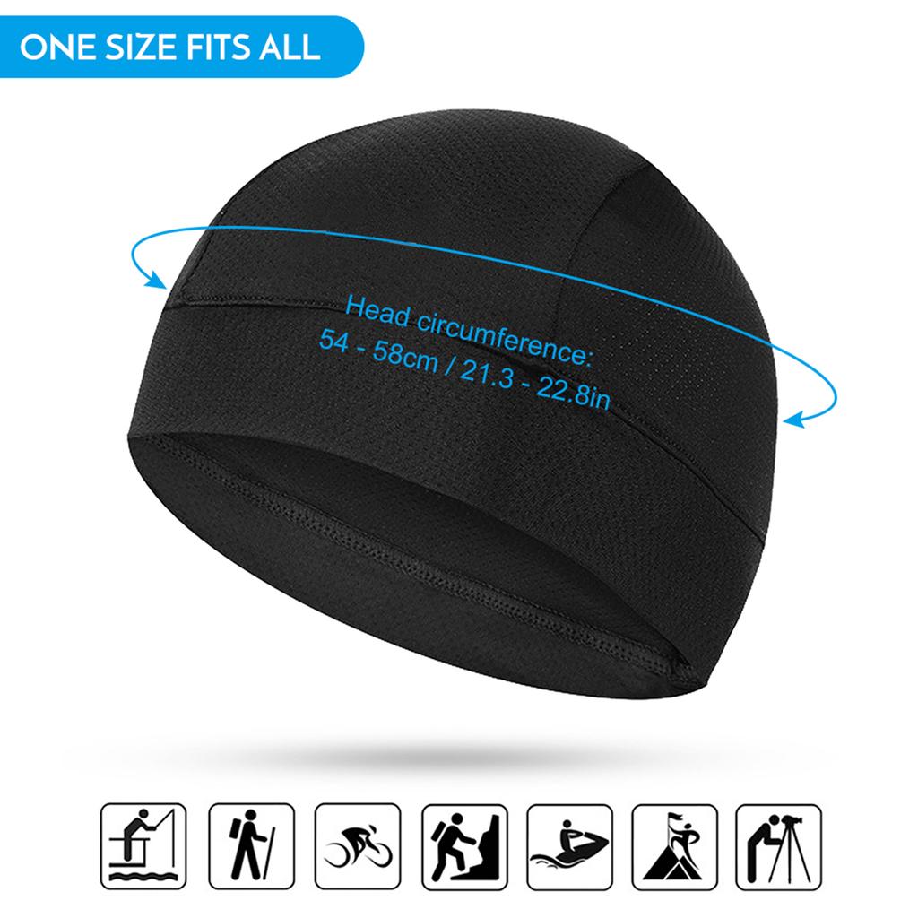 Cooling Cap Men Women Sweat Wicking Cycle Running Hat Helmet Liner