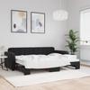 VidaXL Daybed with Trundle Bed Black 80x200 Cm Velvet 3196926