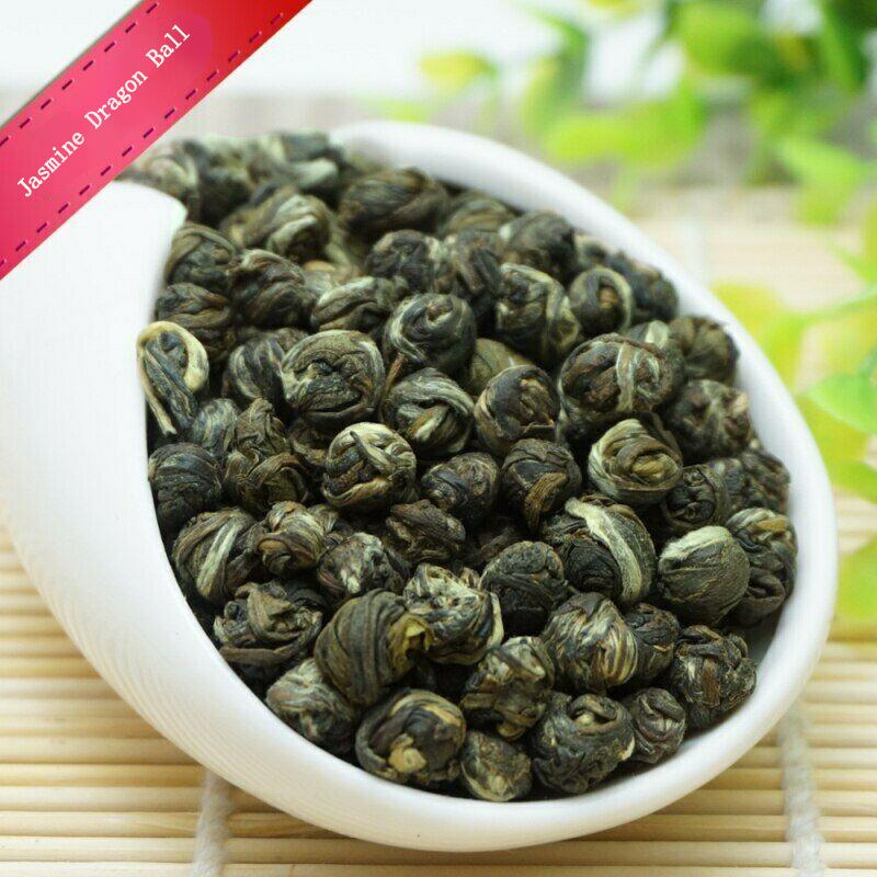 2021 Jasmine Dragon Pearl Natürlicher frischer grüner Tee Jasminperlen Metalldose 250g