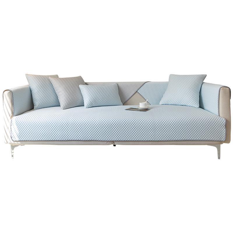 Ice Silk Sofa Cushion Summer Non-slip Cover Summer Cover Cloth Simple Towel Cool Bean Technology Cool Mat Seat Cushion