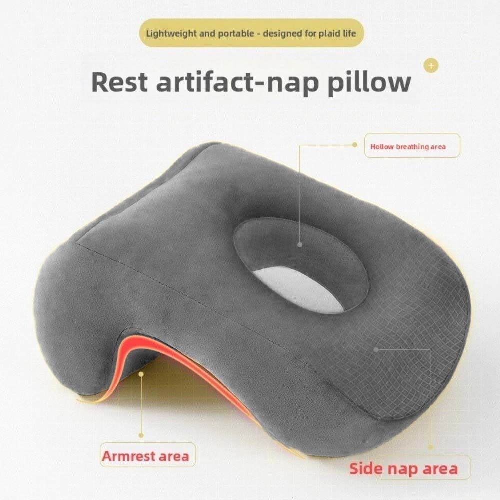 Relaxing Office Nap Pillow Comfortable Soft Hollow Reclining Pillow Lightweight Breathable Soft Pillows Bolster Gift