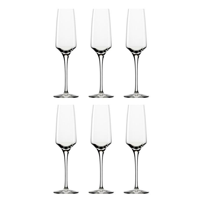 Flûte à champagne - ICH-ZAPFE.DE - Expérience - 6 pièces - 190 ml - Verre blanc