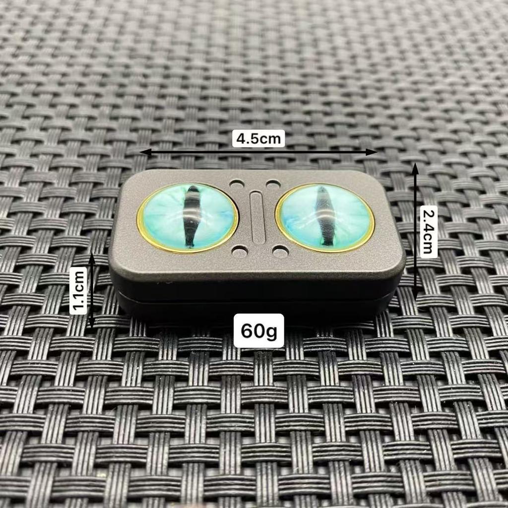 Owl Rotating Mechanical Slider Magnetic Push Card Clicker Fidget Spinner Pushing Plate EDC Alloy Stress Relief Sensory Toy
