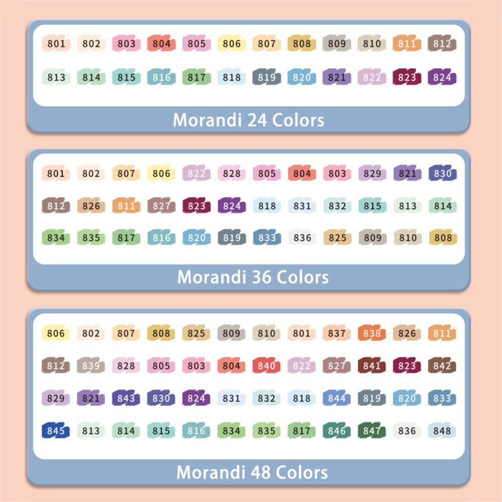 24/36/48 Colors Macaron Ultra Soft Crayon Morandi Painting Tools Versatile Oil Painting Stick