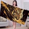 Tiger Pattern Big Microfiber Beach Towels Quick Dry Towel Sand Beach Towels Pool Towel For Travel Swim Pool Yoga