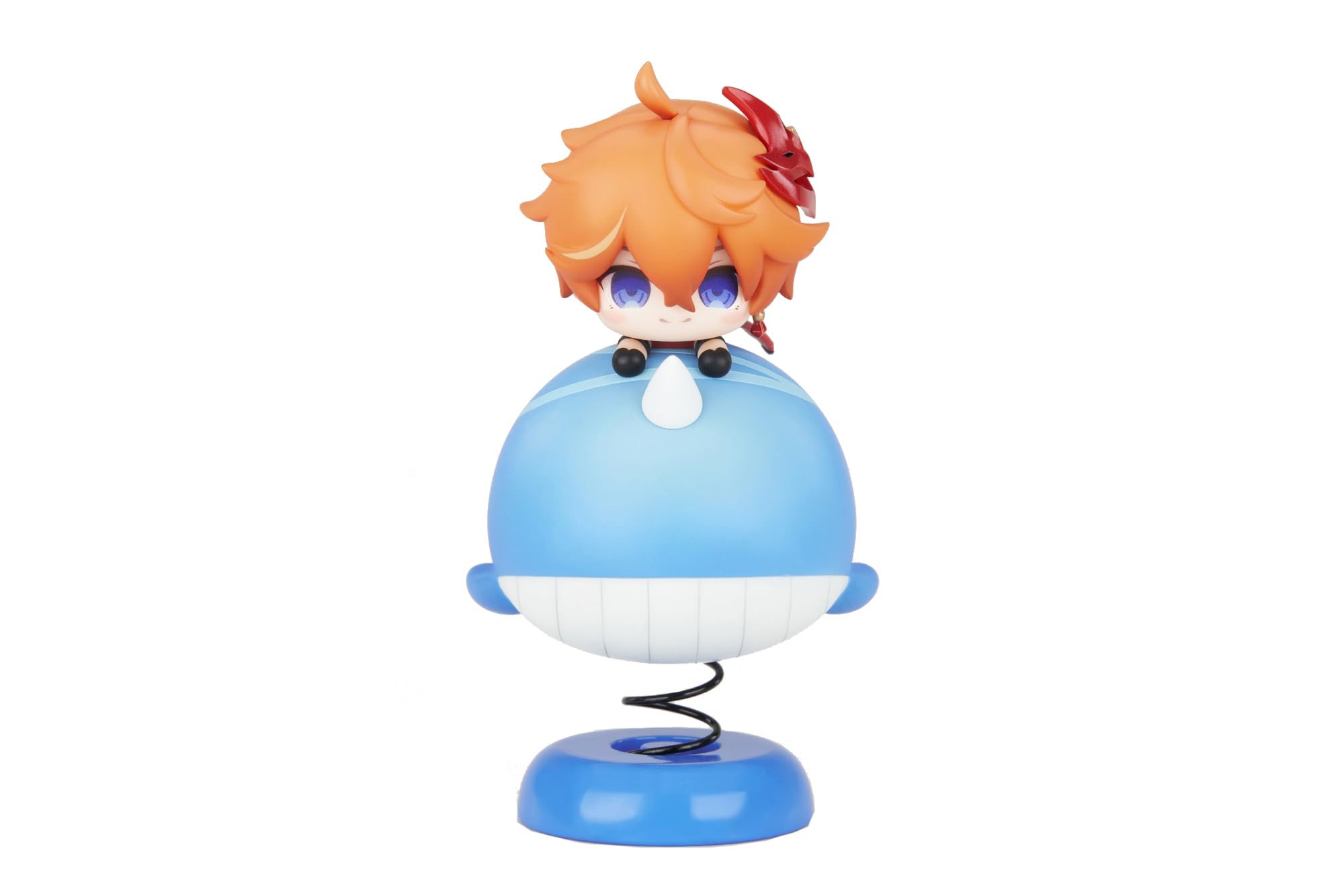 

Genshin Impact Тарталья Чиби Персонаж Качающаяся Подставка ПВХ АБС Окрашенная Готовая Фигурка & синий