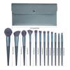 13PCS portable loose powder, blush, eyeshadow and concealer makeup brush set + large-capacity makeup brush storage bag
