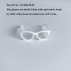 Handmade 1/6 Doll Plastic Glasses Fashion High Stretch Jumpsuit for 1/3 BJD 30/60cm Dolls
