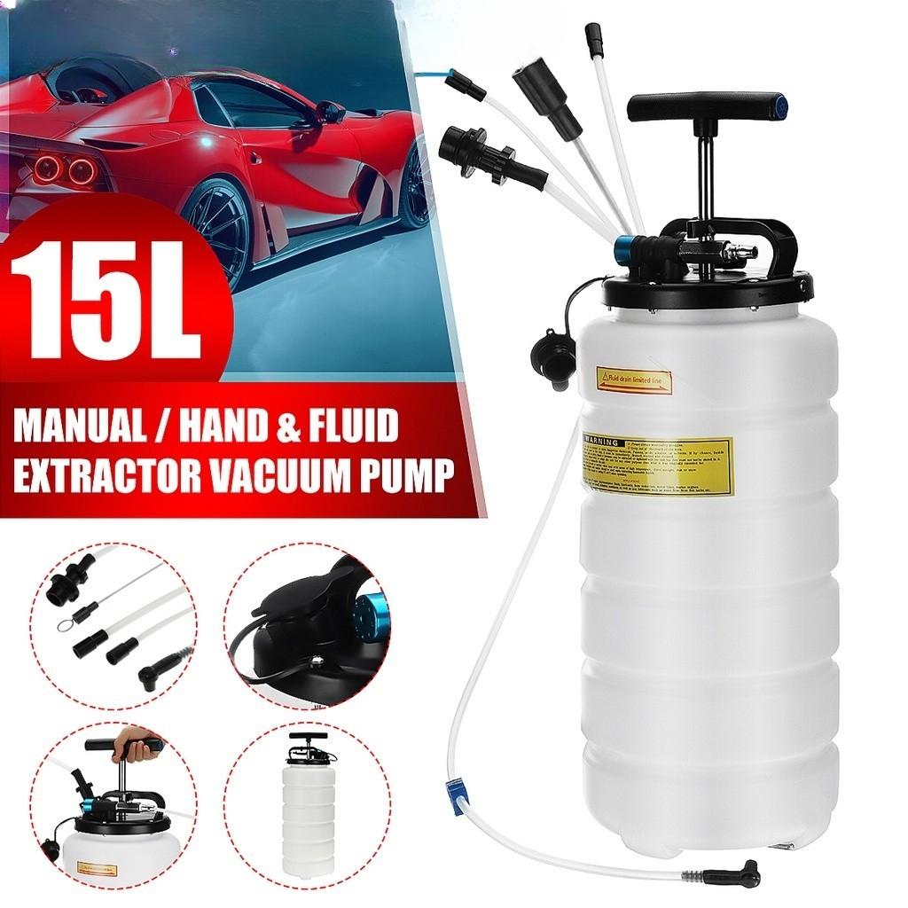 15L Pneumatic Manual Vacuum Fluid Extractor Brake Oil Changer Pump Engine Gear Oil Transmission Fluid Brake Fluid Coolan