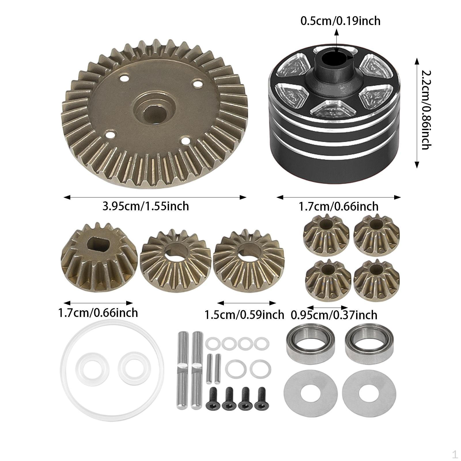

Набір передач диференціала для автомобілів із дистанційним управлінням. Запасні частини для оновлення для 1/10 MB-01 BT-01 TT-02 чорний