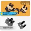 eXtremeRate Face Clicky Kit Compatible with PS5 Controller and Custom Hard Silicone Tactile Switch Action Button Mouse Click Kit Compatible with PS5