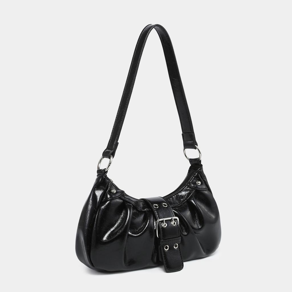 2025 New Underarm Bag Meilad Style Spicy Girl Y2K Handheld Small Bag Retro Waste Earth Style Vintage Leather Shoulder Bag