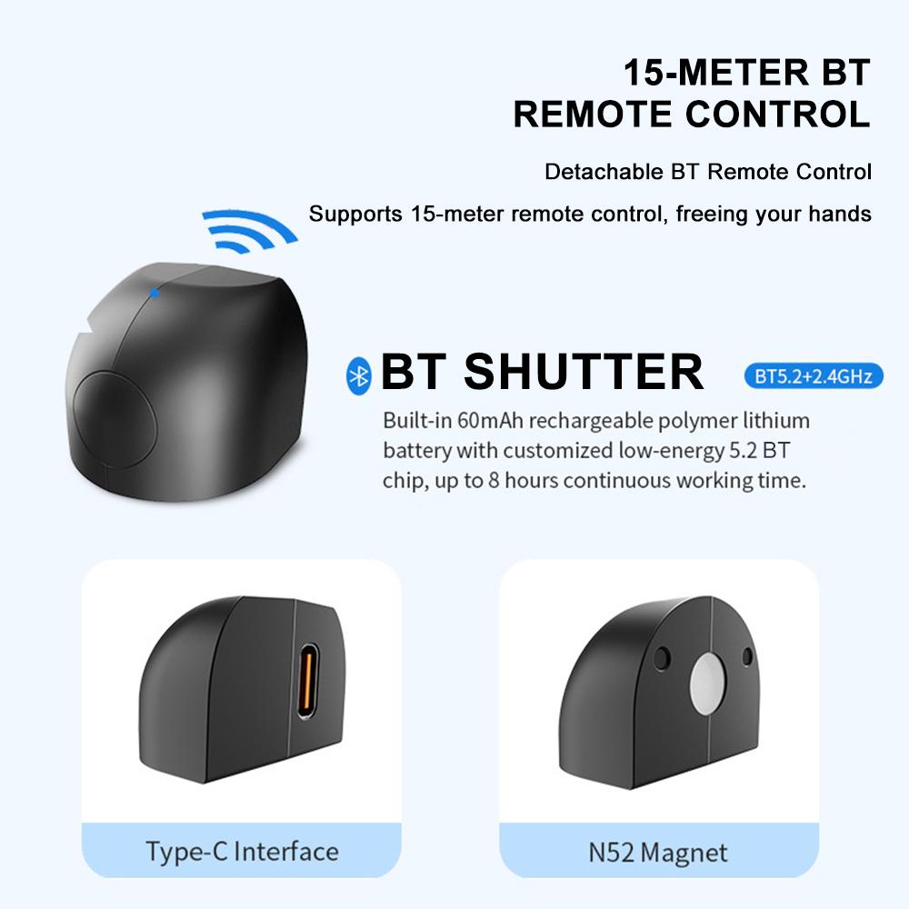 Akıllı Telefon Kamera Snap Grip 15W Kablosuz Şarj Standı Döndürülebilir Manyetik Kamera Tutacağı BT Braketi