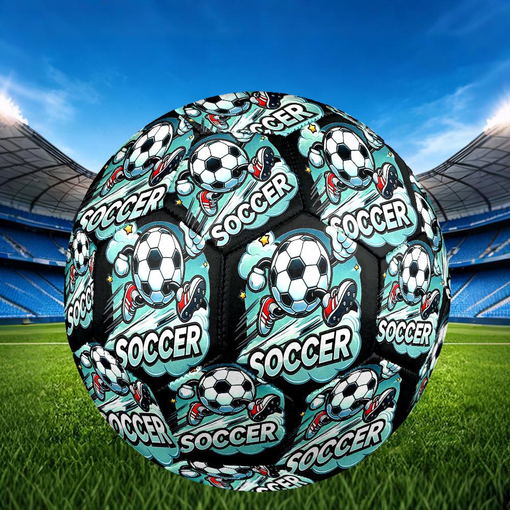 1pc Soccer Ball Adventure Size 5 Soccer Ball Professional Match Training Football Indoor &Outdoor Sports Ball Lightweight Durable c6574