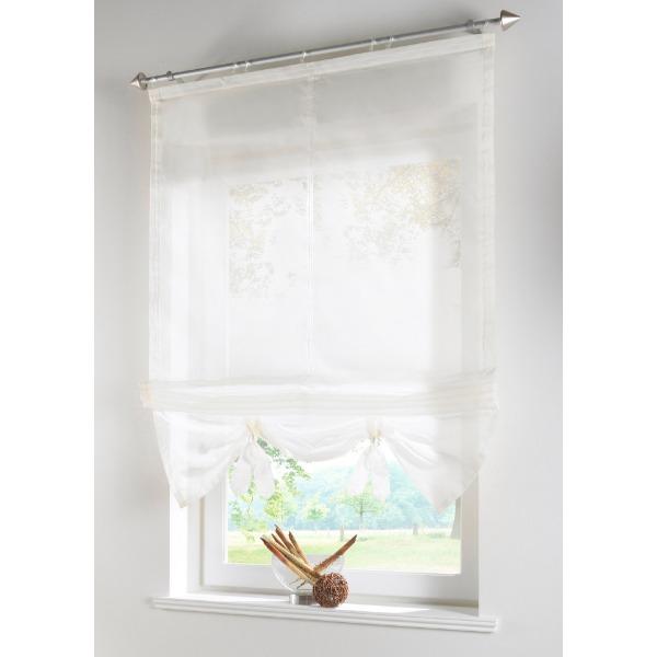 Te-24B Piercing Roman Curtain, Lifting Curtain, Kitchen Study Balcony Bay Window Curtain