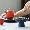 Retro Ceramic High-Footed Plate: Multifunctional for Meals, Fruits, Tea, Desserts, Salads, and More