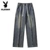 PLAYBOY Men's Loose Straight Casual Jeans