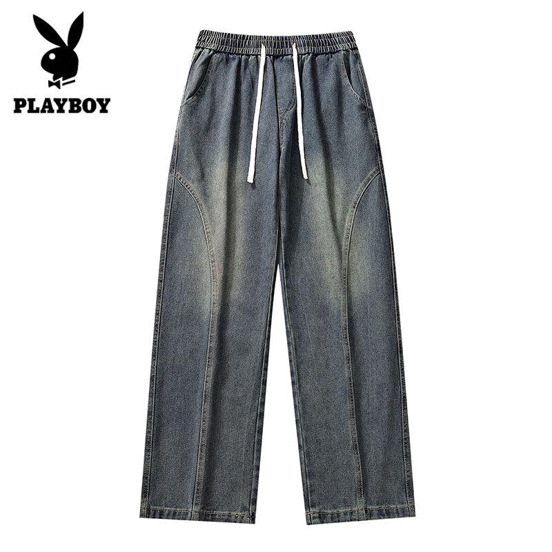 PLAYBOY Men's Loose Straight Casual Jeans