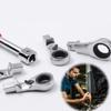 8Pcs Flexs-Head Ratcheting Wrench Set Metric, 8-19mm,Carbon Steel Ratcheting Combination Wrench Set Car Repair