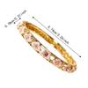Emaille Blumen Chinesische Blume Armreif Bunt Damen Armband Vintage Cloisonné Armreif Mädchen