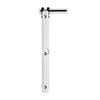 Porte de Grange Pliante, 609 x 2134 mm, Portes de Placard Coulissantes Pliantes en MDF, Kit de Quincaillerie Inclus, Conception Gain de Place en H, Nécessite un Assemblage, pour Chambre à Coucher,