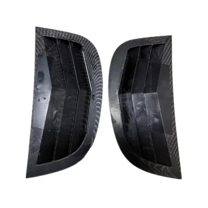 For Peugeot 208 2018   -2024 ABS Plastic Rear Window Quarter Louver Cover Side Vent Trim Car Adhesive Accessories