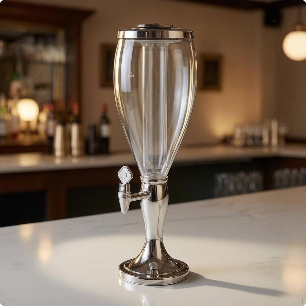 Illuminated Beer Dispenser Column Ice Light Single