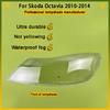 For Skoda Octavia 2010 2011 2012 2013 2014 Auto Car Front Headlight Glass Headlamp Transparent Lampshade Lamp Shell Lens Cover