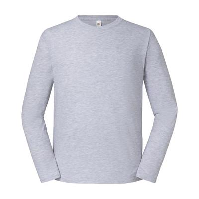 Fruit of the Loom Heren Iconisch 195 Premium Heather Longsleeve T-shirt
