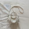 Mini Bucket Handbag for Women Fashionable Drawstring Tote Bag with Adjustable Shoulder Strap Casual Daily Use Bag