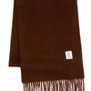 RECLOW RECLOW LAND 100% Cashmere Muffler Dark Brown